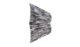 Металлический сайдинг Металл Профиль Woodstock ECOSTEEL 0,5 мм Белый камень. Артикул: MetalS06