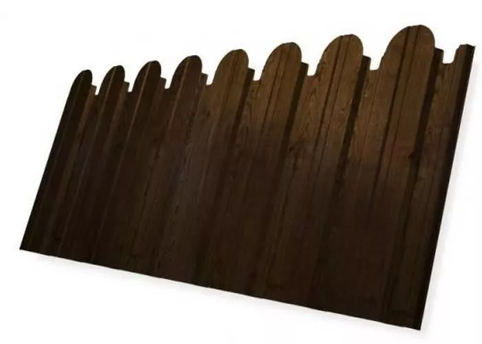 Профнастил C10 B для забора фигурный Grand Line Print Premium РФ 0,45 мм Antique Wood Античный Дуб купить в екатеринбурге