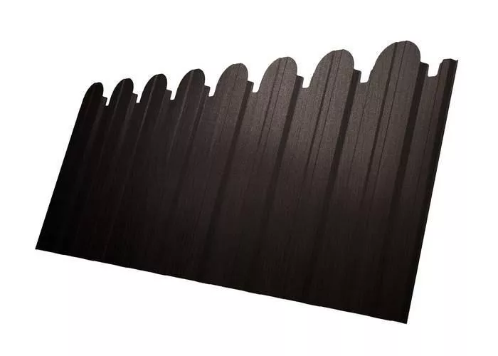 Профнастил C10 A для забора фигурный Grand Line Print Elite 0,45 мм Coffee Wood Кофейное дерево купить в екатеринбурге