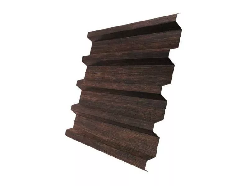 Профнастил Grand Line Н60 R Print Elite 0,45 мм Cherry Wood Бразильская вишня купить в екатеринбурге