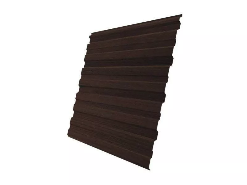 Профнастил Grand Line С10 R Print Elite 0,45 мм Choco Wood Шоколадное дерево купить в екатеринбурге
