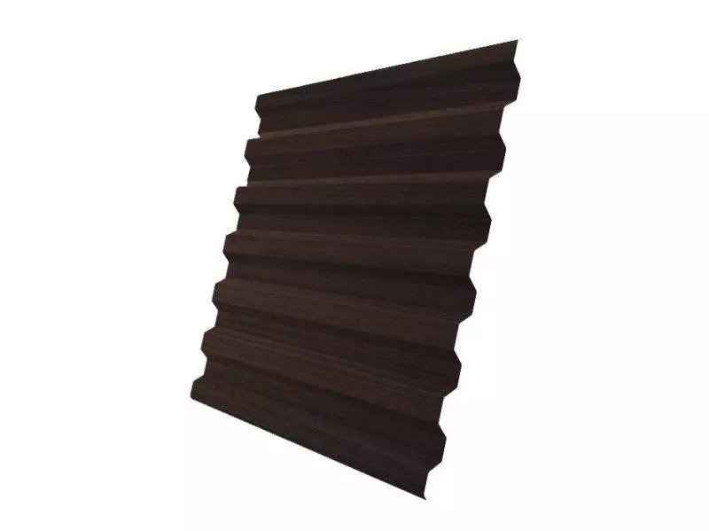 Профнастил Grand Line С21 R Print Elite 0,45 мм Choco Wood Шоколадное дерево купить в екатеринбурге