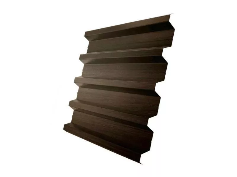 Профнастил Grand Line Н60 R Print Elite 0,45 мм Coffee Wood Кофейное дерево купить в екатеринбурге