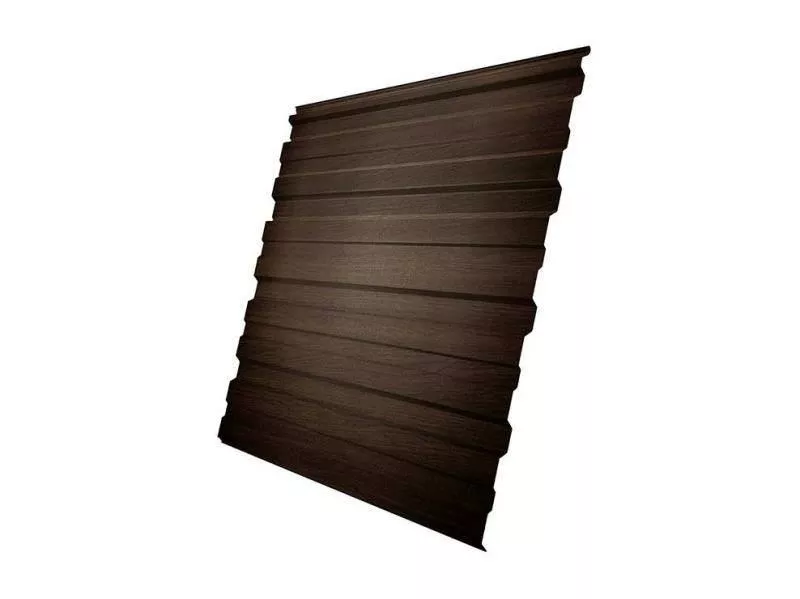 Профнастил Grand Line С10 R Print Elite 0,45 мм Coffee Wood Кофейное дерево купить в екатеринбурге