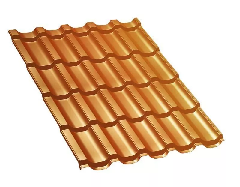 Металлочерепица Трамонтана-M AGNETA 0.5 мм Copper медь купить в екатеринбурге