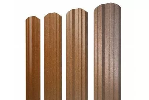 Штакетник Grand Line Twin фигурный 0,5 Quarzit Cuprum Steel Медь купить в екатеринбурге