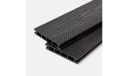 Доска террасная МПК пустотелая с пазом брашир с тиснением антрацит 140х25х3000мм Мастодек. Цена: 594 руб. Артикул: 49052