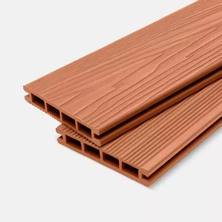 Доска террасная МПК пустотелая с пазом брашир с тиснением бронза 140х25х3000мм Мастодек купить в екатеринбурге