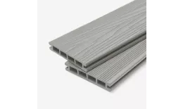 Доска террасная МПК пустотелая с пазом брашир с тиснением светло-серый 140х25х3000мм Мастодек. Цена: 692 руб. Артикул: 49050