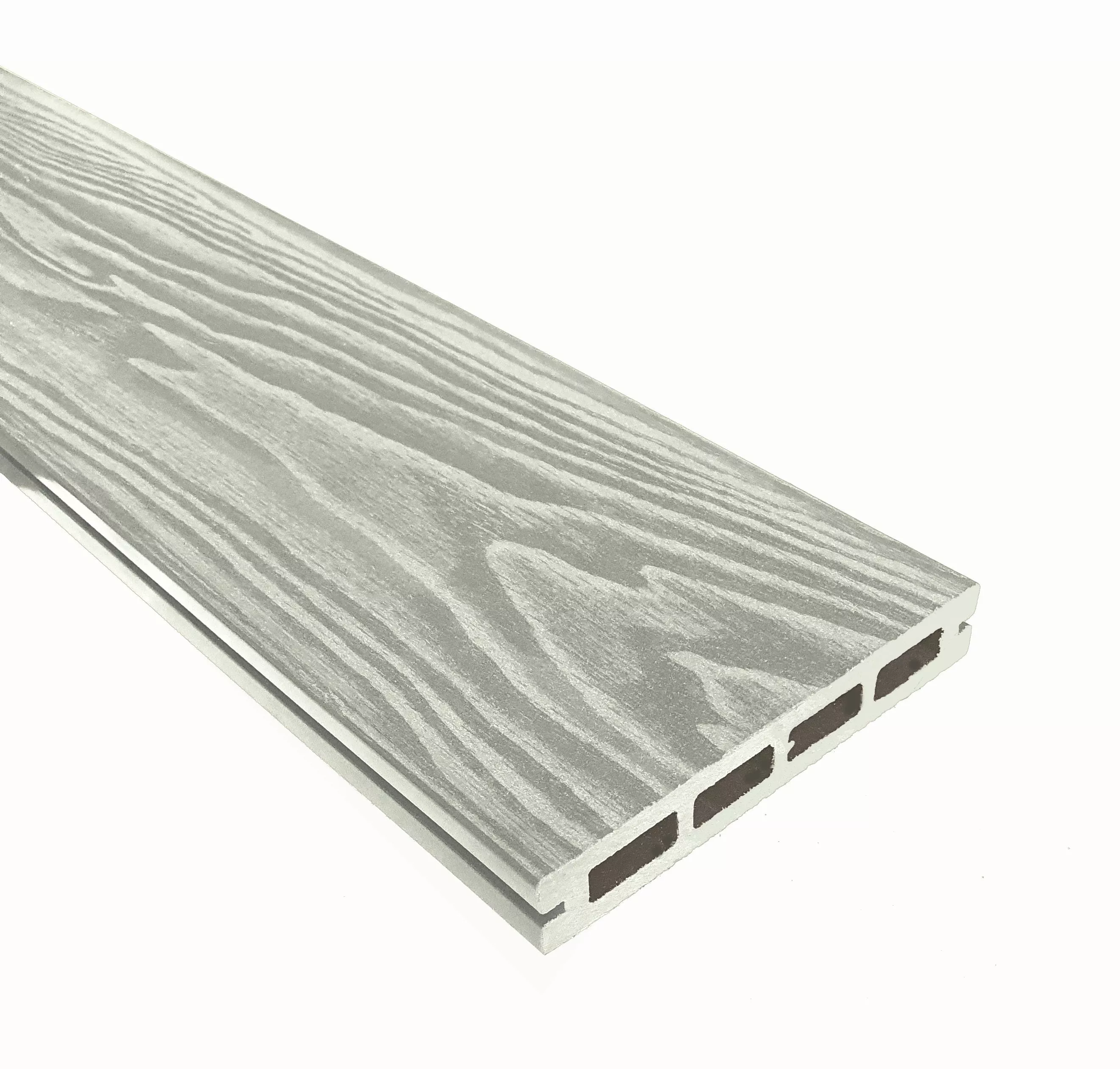 Доска террасная ТЕРРАпол пустотелая с пазом СМАРТ 3D Дуб Беленый 130х22х4000мм купить в екатеринбурге