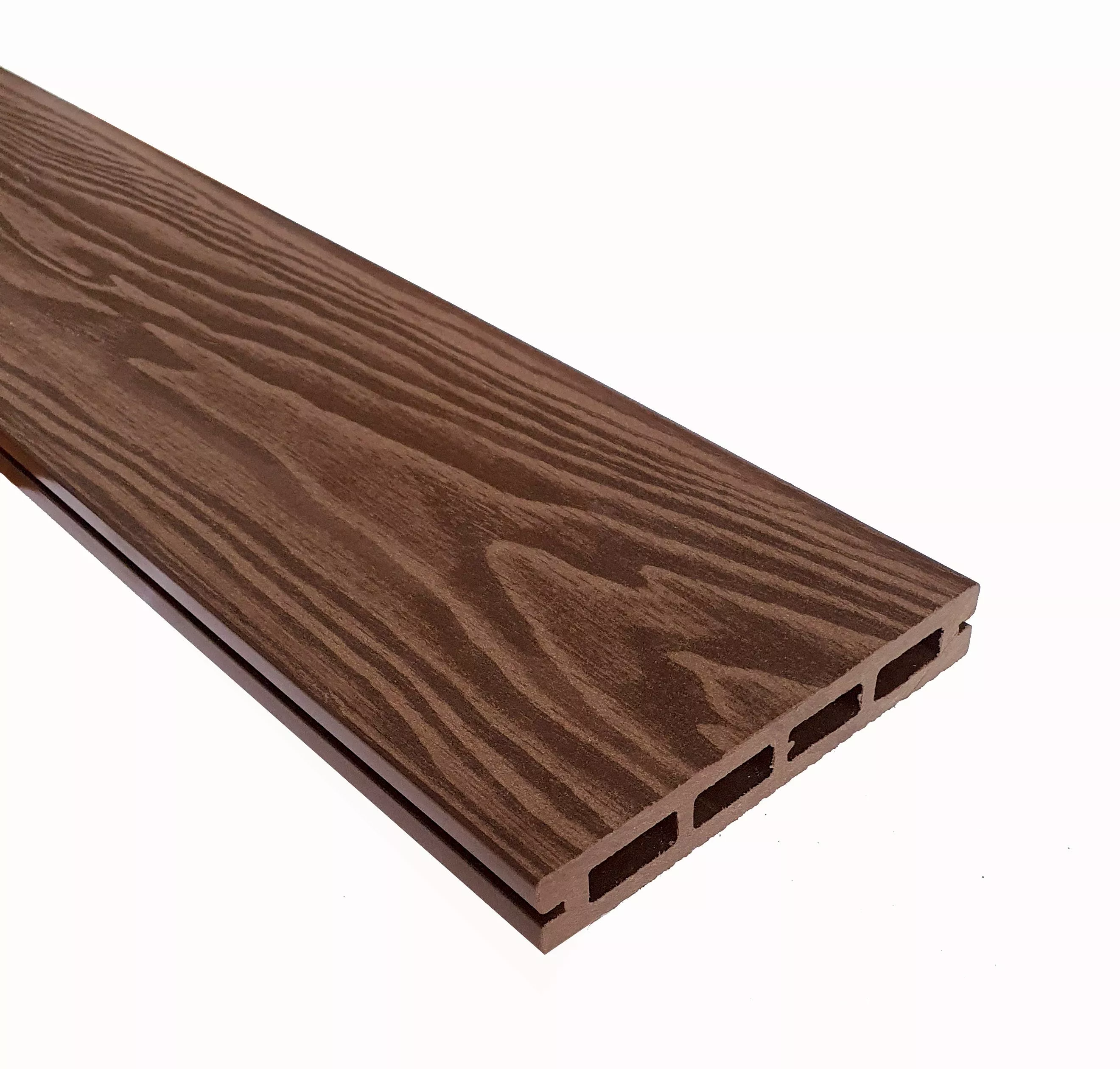 Доска террасная ТЕРРАпол пустотелая с пазом СМАРТ 3D Орех Милано 130х22х4000мм купить в екатеринбурге