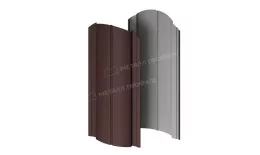 Штакетник металлический МЕТАЛЛ ПРОФИЛЬ Э-118-О (VikingMP E-20-8019-0.5). Артикул: 46664