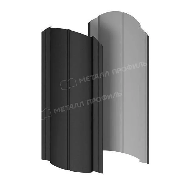 Штакетник металлический МЕТАЛЛ ПРОФИЛЬ Э-118-О (VALORI-20-DarkGrey-0.5) купить в екатеринбурге