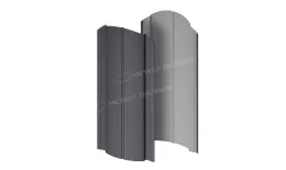 Штакетник металлический МЕТАЛЛ ПРОФИЛЬ Э-118-О (VALORI-20-Grey-0.5). Артикул: 46655