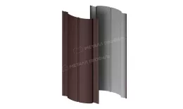 Штакетник металлический МЕТАЛЛ ПРОФИЛЬ Э-118-Т (VikingMP E-20-8019-0.5). Артикул: 46657