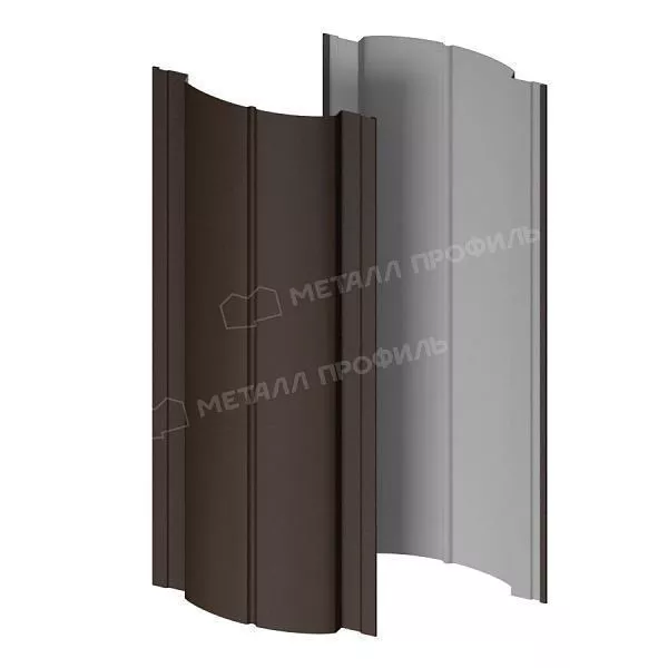 Штакетник металлический МЕТАЛЛ ПРОФИЛЬ Э-118-Т (VALORI-20-DarkBrown-0.5) купить в екатеринбурге