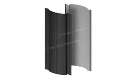 Штакетник металлический МЕТАЛЛ ПРОФИЛЬ Э-118-Т (VALORI-20-DarkGrey-0.5). Артикул: 46648