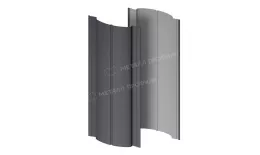 Штакетник металлический МЕТАЛЛ ПРОФИЛЬ Э-118-Т (VALORI-20-Grey-0.5). Артикул: 46646