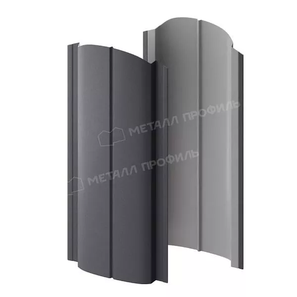 Штакетник металлический МЕТАЛЛ ПРОФИЛЬ ELLIPSE-O 19х126 (VALORI-20-Grey-0.5) купить в екатеринбурге