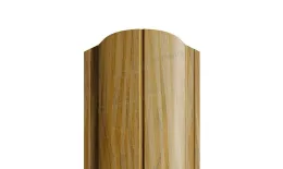 Штакетник металлический МЕТАЛЛ ПРОФИЛЬ LАNE-O 16,5х99 (ECOSTEEL_T-12-Золотой Орех-0.45). Цена: 1111 руб. Артикул: 39508