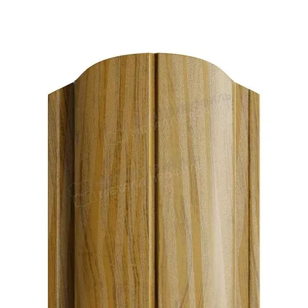 Штакетник металлический МЕТАЛЛ ПРОФИЛЬ ELLIPSE-T 19х126 (ECOSTEEL_T-01-Персик. Дерево-0.5) купить в екатеринбурге