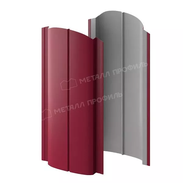 Штакетник металлический МЕТАЛЛ ПРОФИЛЬ ELLIPSE-O 19х126 NormanMP (ПЭ-01-3005-0.5) купить в екатеринбурге