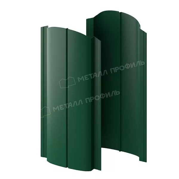 Штакетник металлический МЕТАЛЛ ПРОФИЛЬ ELLIPSE-O 19х126 (ПЭД-01-6005\6005-0.45) купить в екатеринбурге