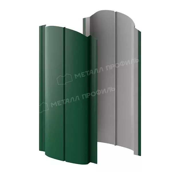 Штакетник металлический МЕТАЛЛ ПРОФИЛЬ ELLIPSE-O 19х126 NormanMP (ПЭ-01-6005-0.5) купить в екатеринбурге