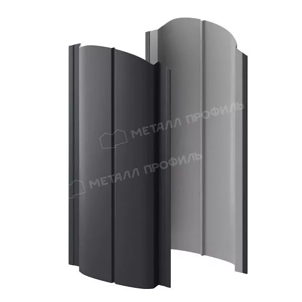 Штакетник металлический МЕТАЛЛ ПРОФИЛЬ ELLIPSE-O 19х126 (ПЭ-01-7024-0.4) купить в екатеринбурге