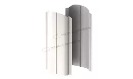 Штакетник металлический МЕТАЛЛ ПРОФИЛЬ ELLIPSE-O 19х126 (PURMAN-20-9010-0.5). Артикул: 39801