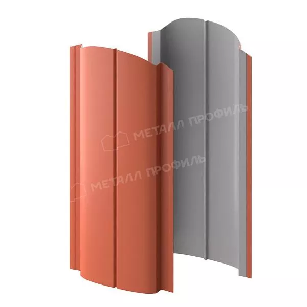 Штакетник металлический МЕТАЛЛ ПРОФИЛЬ ELLIPSE-O 19х126 (PURETAN-20-RR750-0.5) купить в екатеринбурге
