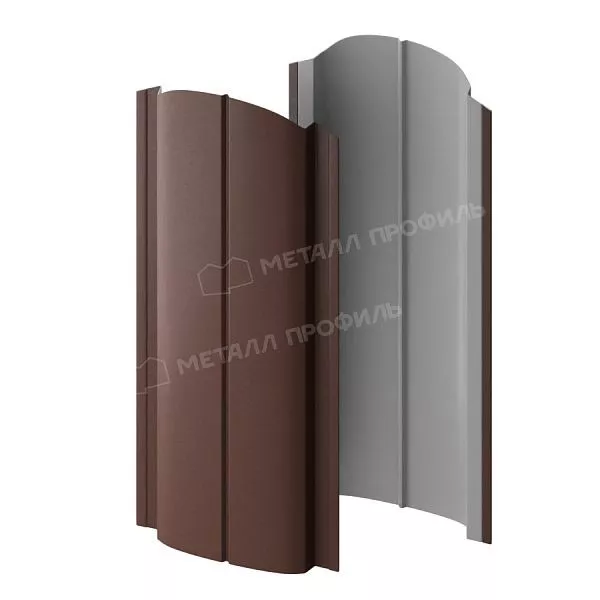 Штакетник металлический МЕТАЛЛ ПРОФИЛЬ ELLIPSE-O 19х126 (VikingMP-01-8017-0.45) купить в екатеринбурге