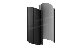 Штакетник металлический МЕТАЛЛ ПРОФИЛЬ ELLIPSE-O 19х126 (ПЭ-01-9005-0.45). Цена: 1020 руб. Артикул: 39595