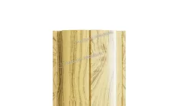 Штакетник Металл Профиль ELLIPSE-Т (Прямой) ECOSTEEL 0,5 мм Лиственница. Артикул: MP_Sht_292