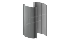 Штакетник металлический МЕТАЛЛ ПРОФИЛЬ ELLIPSE-T 19х126 (ПЭ-01-7005-0.45). Цена: 1020 руб. Артикул: 39486