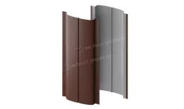 Штакетник металлический МЕТАЛЛ ПРОФИЛЬ ELLIPSE-T 19х126 NormanMP (ПЭ-01-8017-0.5). Цена: 1042 руб. Артикул: 39657
