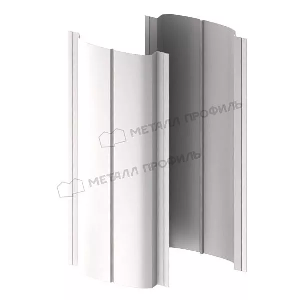 Штакетник металлический МЕТАЛЛ ПРОФИЛЬ ELLIPSE-T 19х126 NormanMP (ПЭ-01-9003-0.5) купить в екатеринбурге