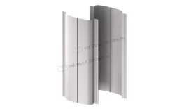 Штакетник металлический МЕТАЛЛ ПРОФИЛЬ ELLIPSE-T 19х126 NormanMP (ПЭ-01-9006-0.5). Цена: 1042 руб. Артикул: 39653