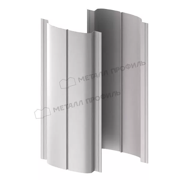 Штакетник металлический МЕТАЛЛ ПРОФИЛЬ ELLIPSE-T 19х126 NormanMP (ПЭ-01-9006-0.5) купить в екатеринбурге
