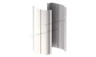 Штакетник металлический МЕТАЛЛ ПРОФИЛЬ ELLIPSE-T 19х126 (PURMAN-20-9010-0.5). Артикул: 39753