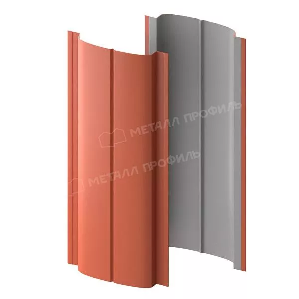 Штакетник металлический МЕТАЛЛ ПРОФИЛЬ ELLIPSE-T 19х126 (PURETAN-20-RR750-0.5) купить в екатеринбурге