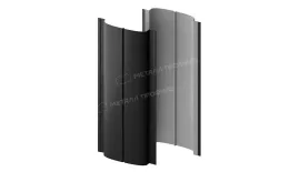 Штакетник металлический МЕТАЛЛ ПРОФИЛЬ ELLIPSE-T 19х126 (ПЭ-01-9005-0.45). Цена: 1020 руб. Артикул: 39594