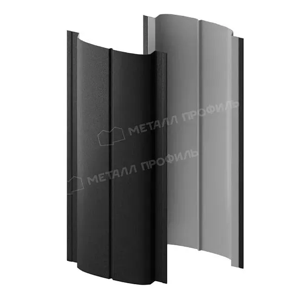 Штакетник металлический МЕТАЛЛ ПРОФИЛЬ ELLIPSE-T 19х126 (ПЭ-01-9005-0.45) купить в екатеринбурге