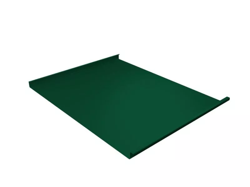 Фальц двойной стоячий Grand Line 0,45 Drap TX с пленкой на замках RAL 6005 зеленый мох купить в екатеринбурге