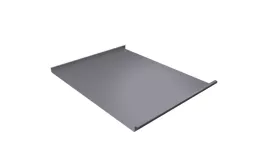 Фальц двойной стоячий Grand Line 0,45 Drap TX с пленкой на замках RAL 7004 сигнальный серый. Артикул: 37591