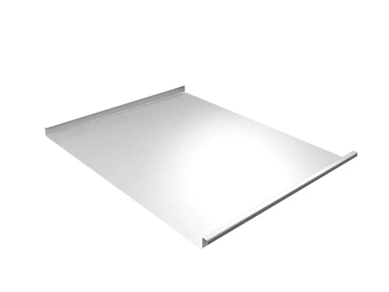 Фальц двойной стоячий Grand Line 0,45 Drap TX с пленкой на замках RAL 9003 сигнальный белый купить в екатеринбурге