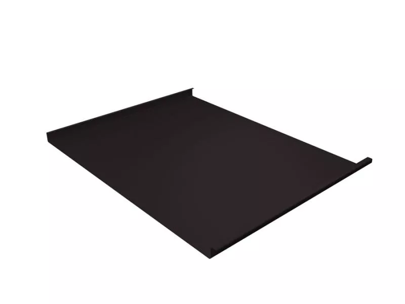 Фальц двойной стоячий Grand Line 0,5 Satin Matt TX с пленкой на замках RAL 9005 черный купить в екатеринбурге