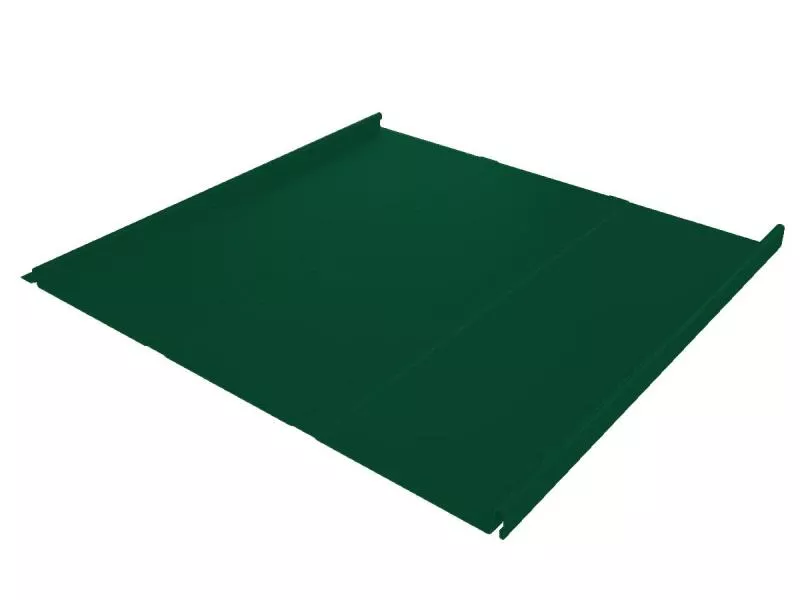 Фальц двойной стоячий Line Grand Line 0,45 Drap TX с пленкой на замках RAL 6005 зеленый мох купить в екатеринбурге