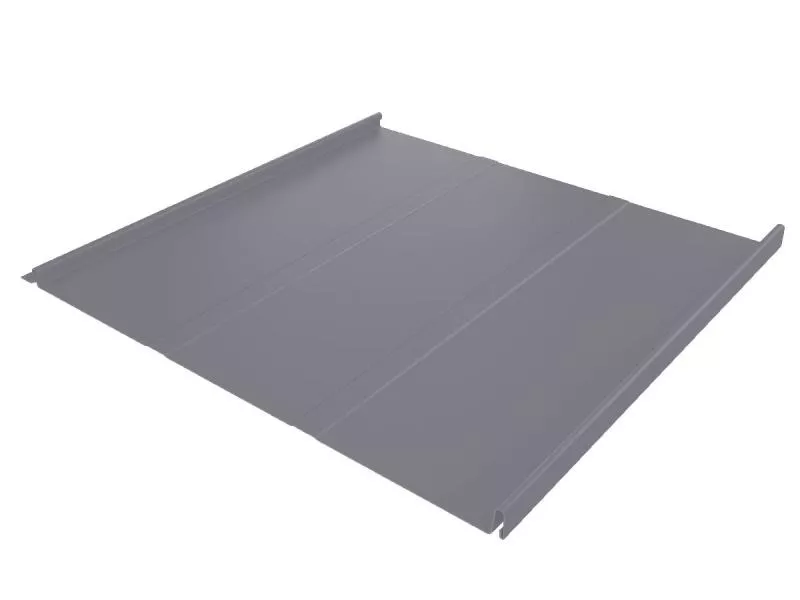 Фальц двойной стоячий Line Grand Line 0,45 PE с пленкой на замках RAL 7004 сигнальный серый купить в екатеринбурге