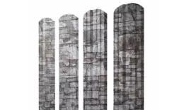 Штакетник Grand Line Twin фигурный 0,45 Print Elite Fine Stone Камень. Цена: 123 руб. Артикул: Twin_206